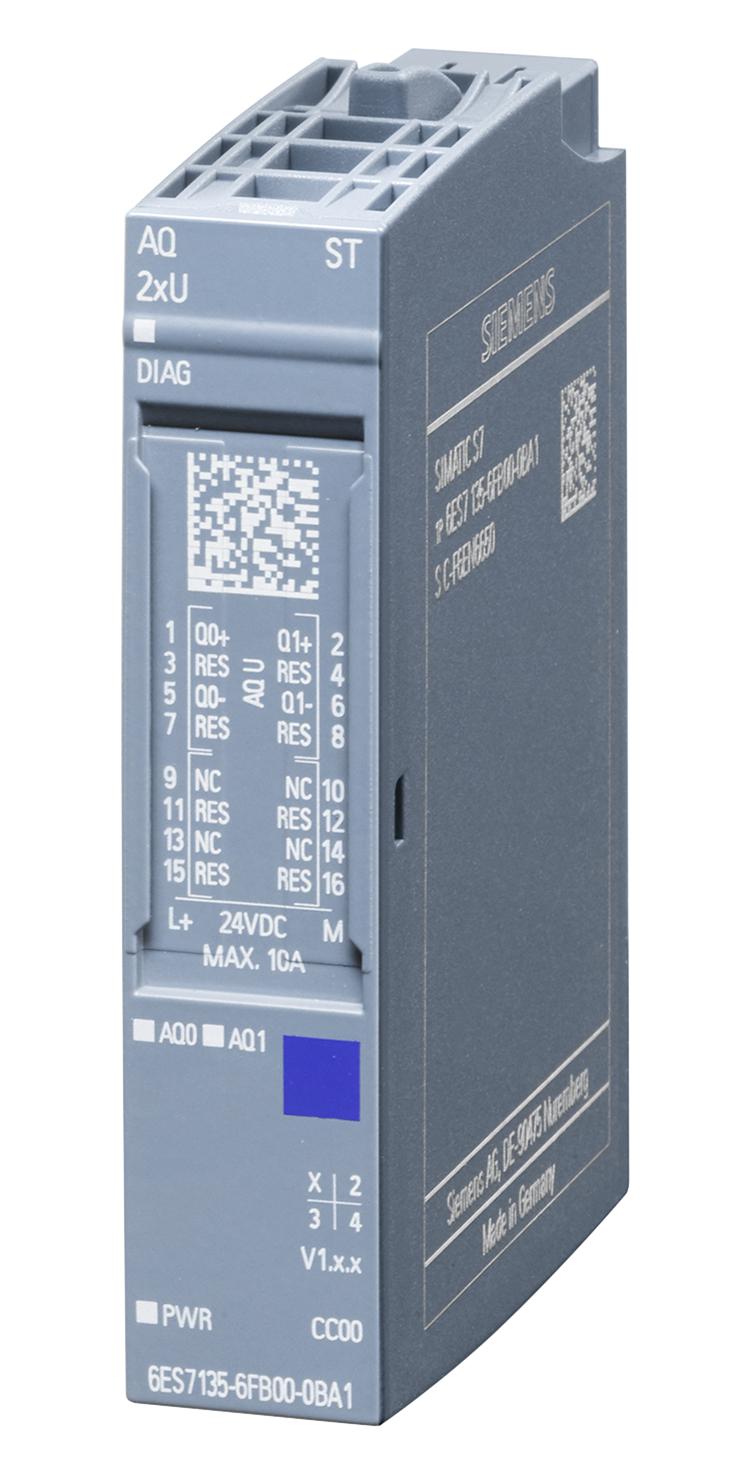 Siemens 6Es7135-6Fb00-0Ba1. Analog Output Mod, 2 Output, 24Vdc