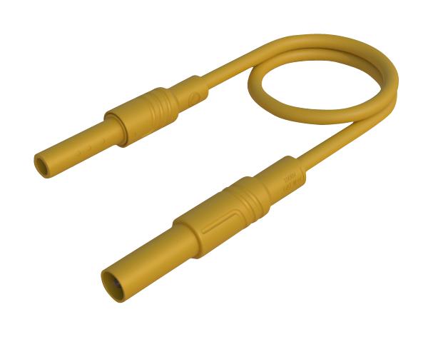 Hirschmann Test And Measurement 934046103 Test Lead, 4mm Plug To Skt, Yellow, 1M