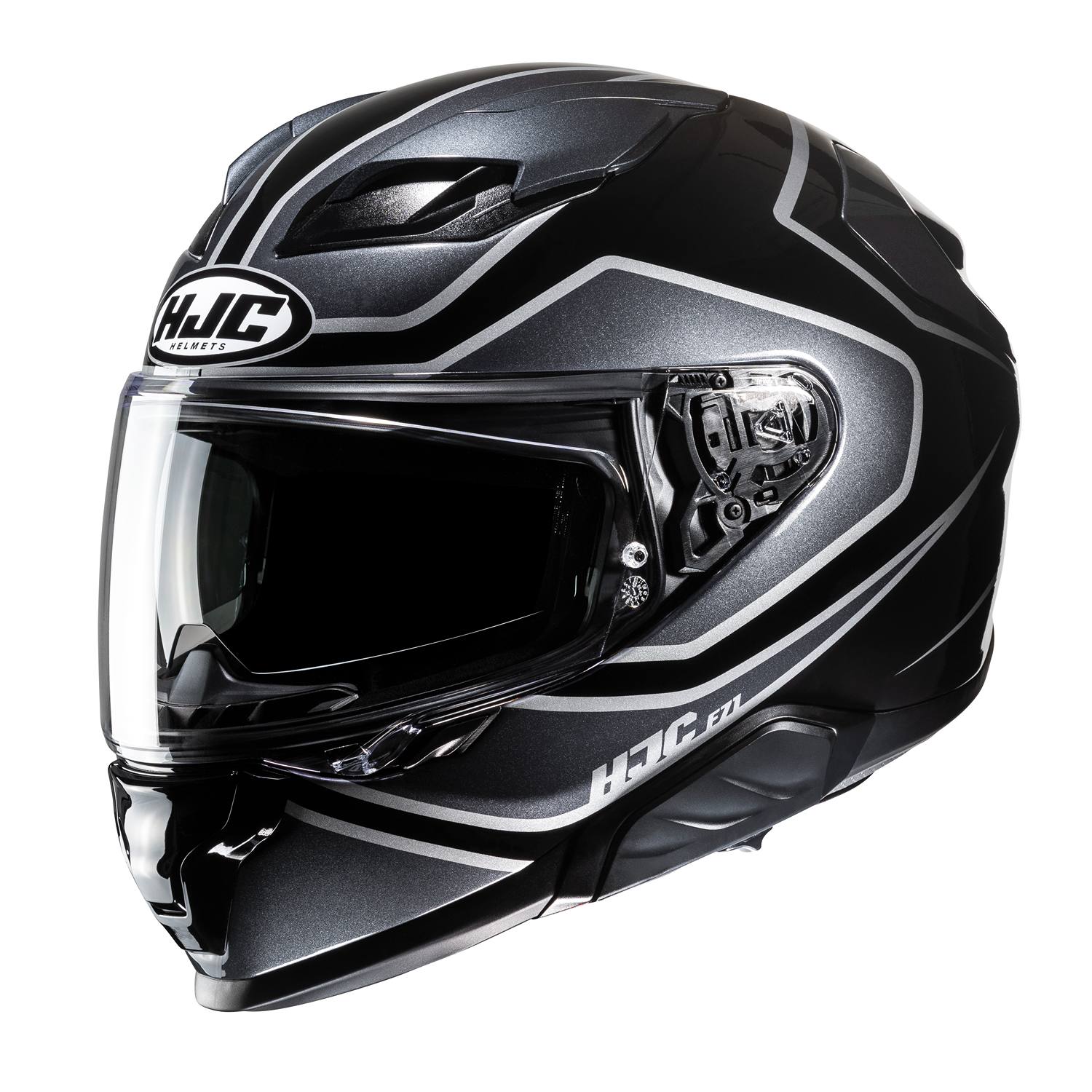 HJC F71 Idle Grey Black Full Face Helmet Size L