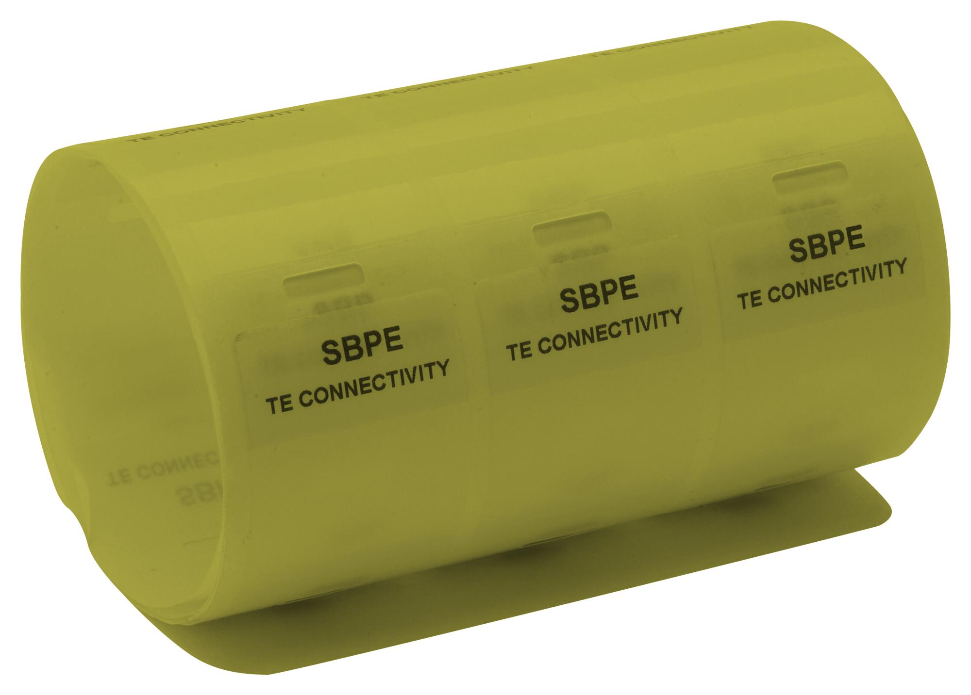 Entrelec TE Connectivity Sbpe48-3850-Yl-07 Label, Vinyl, Yellow, 50.8mm X 188.9mm