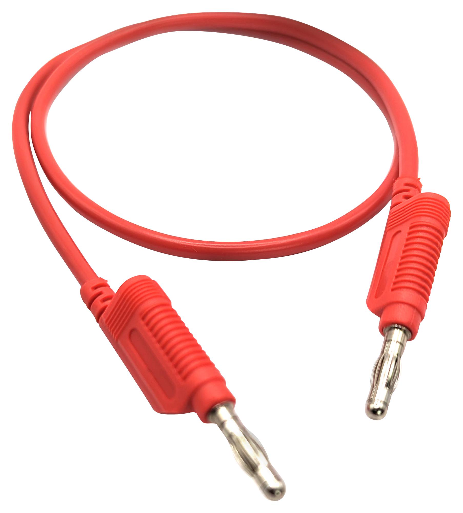 Mueller Electric 22.170-.50M-2 Test Lead, Red, 60Vdc, 32A, 0.5M