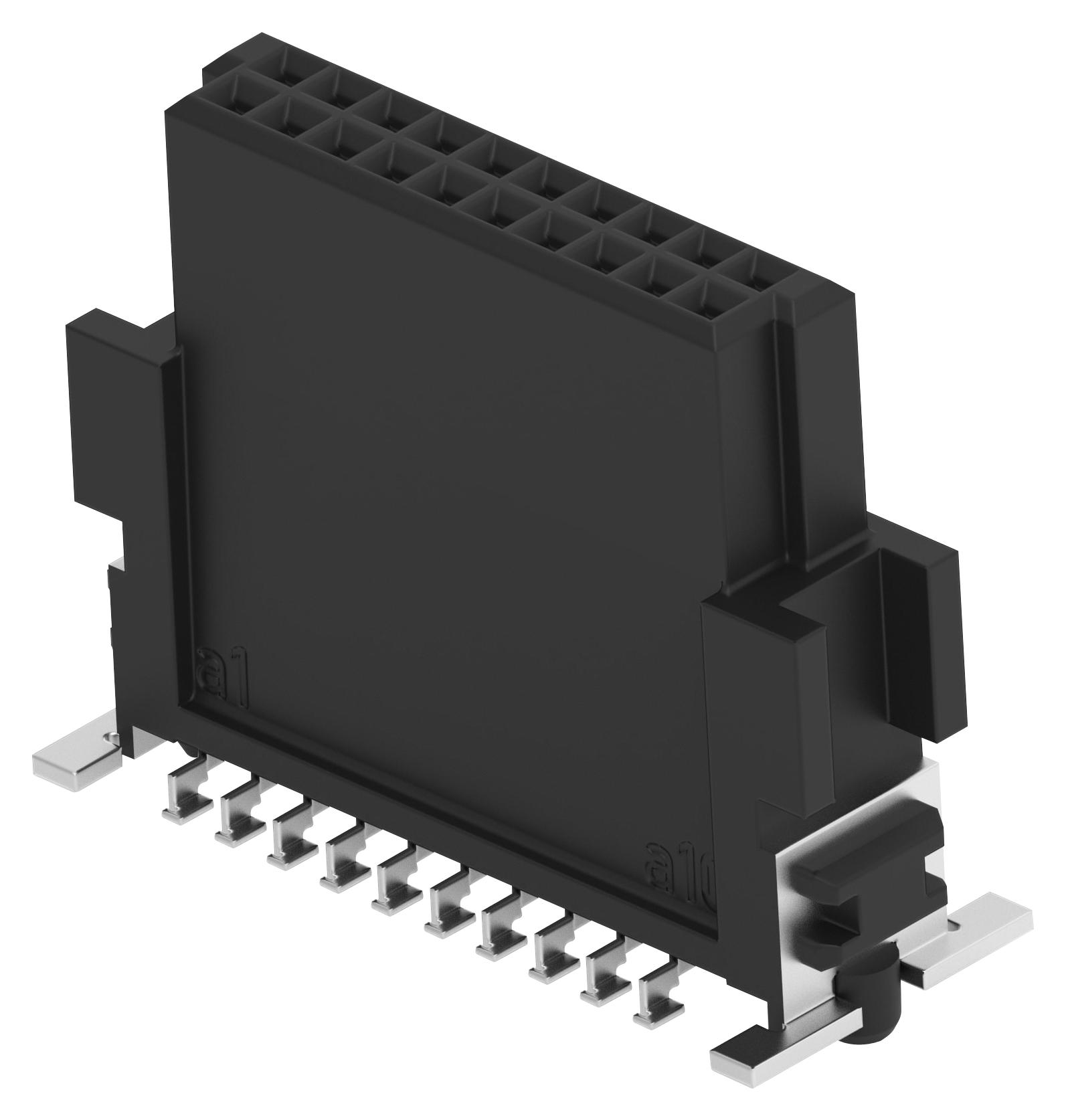 Erni / Te Connectivity 354071-E Conn, Rcpt, 20Pos, 2Row, 1.27mm, Smt