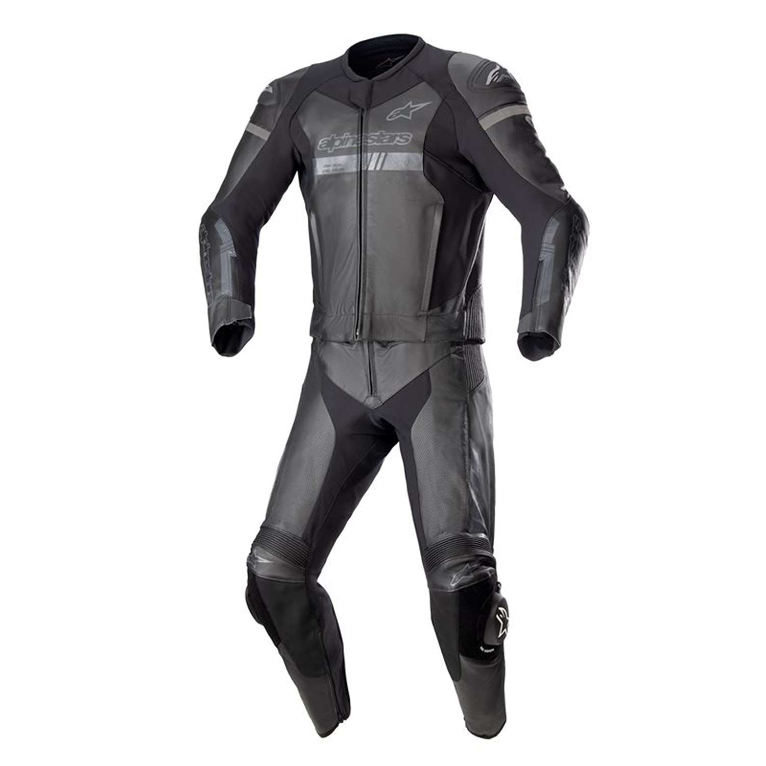 Alpinestars Gp Force Chaser Leather Suit 2 Pc Black Size 48