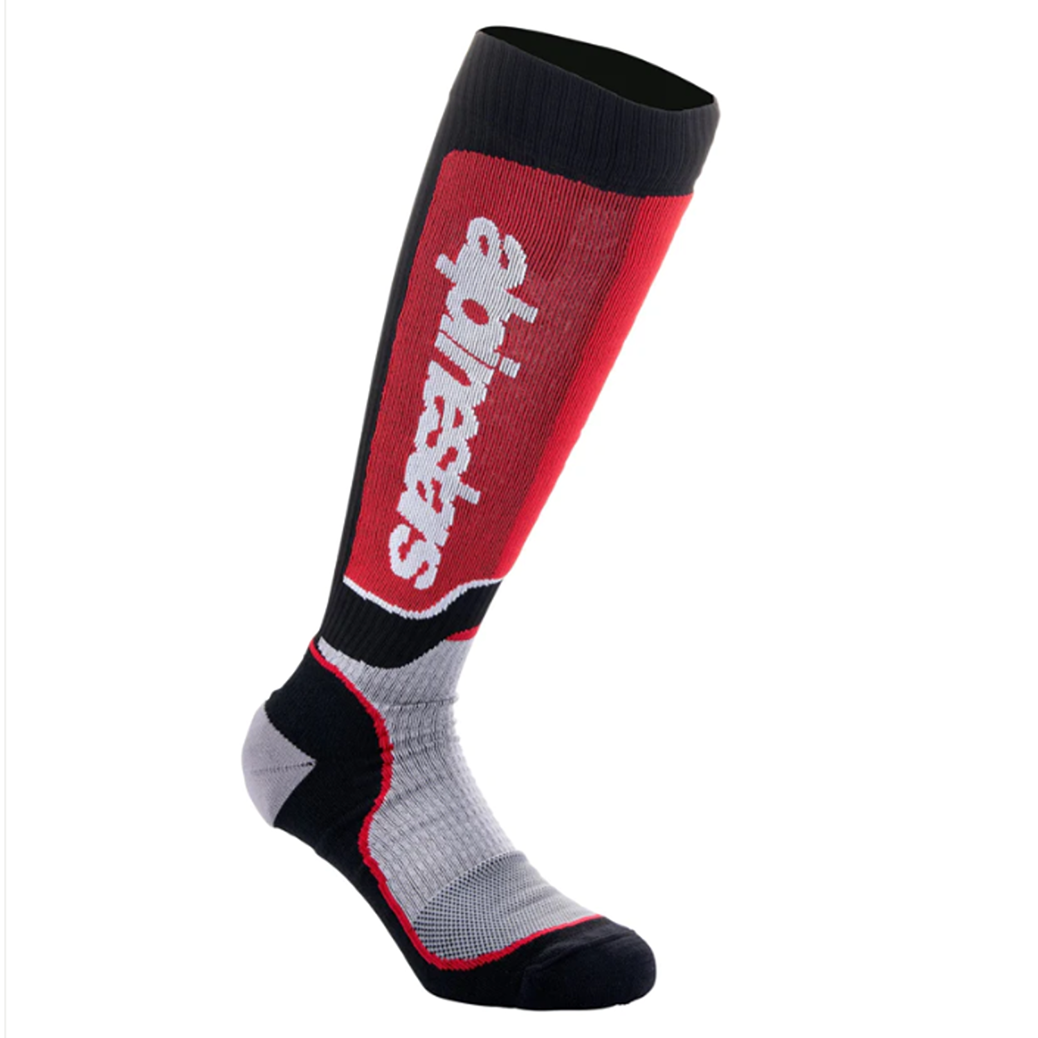Alpinestars MX Plus Socks Black Gray Red Size L