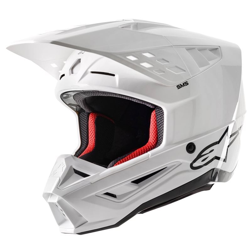 Alpinestars S-M5 Solid Helmet Ece 22.06 White Glossy Size L