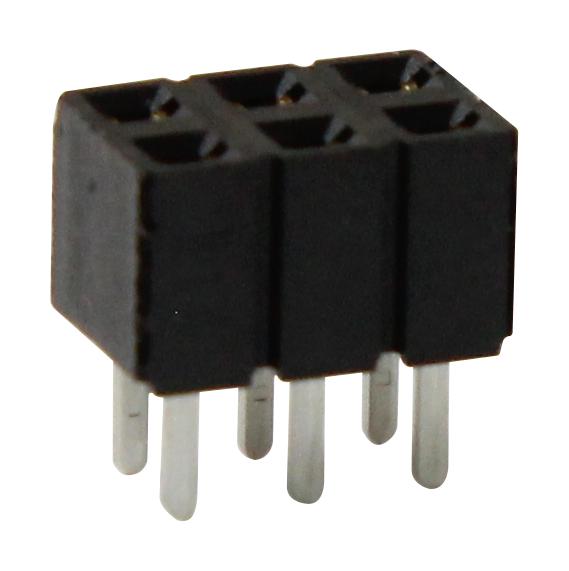 Samtec Slw-103-01-S-D Socket, 2.54mm, 2X3Way