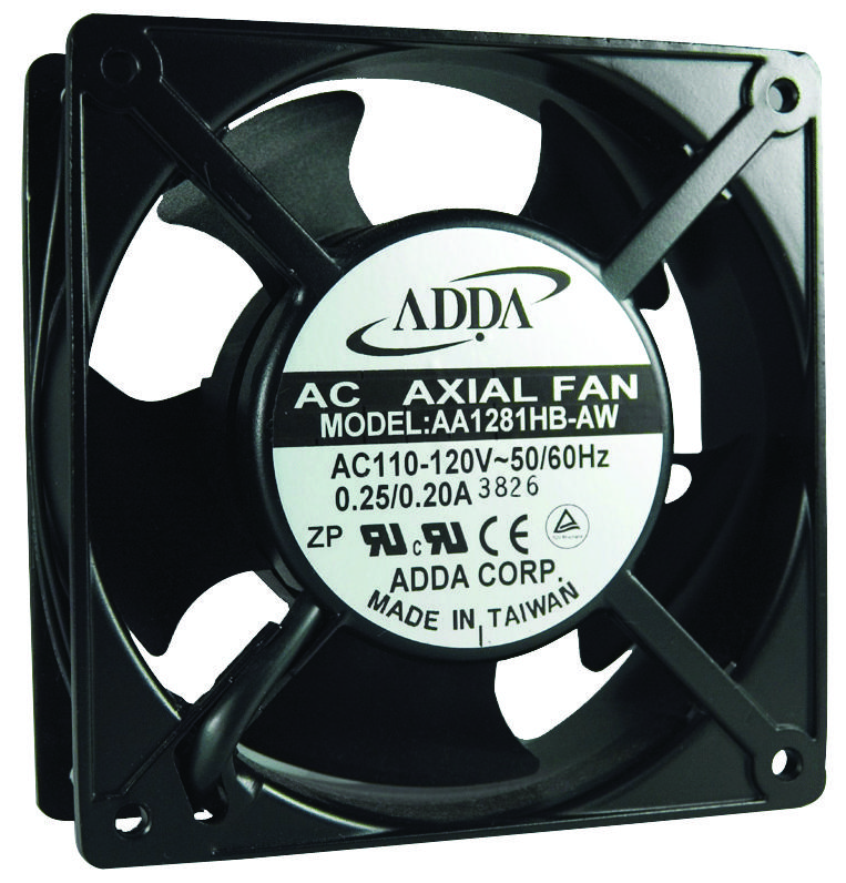 Adda Aa1281Mb-At Axial Fan, 120mm, 115Vac, 250Ma