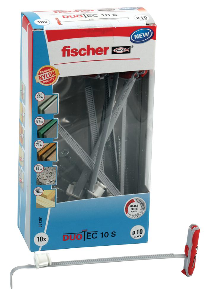 Fischer Fixings 537261 Duotec Plasterboard Fixing+Screw (Pk10)