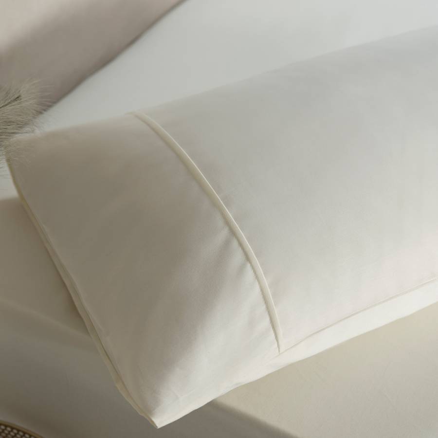 800TC Cotton Sateen Housewife Pillowcase White