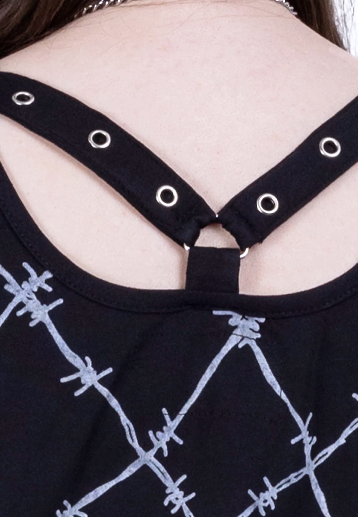 Vixxsin - Barbed Wire Black/Grey - Dress