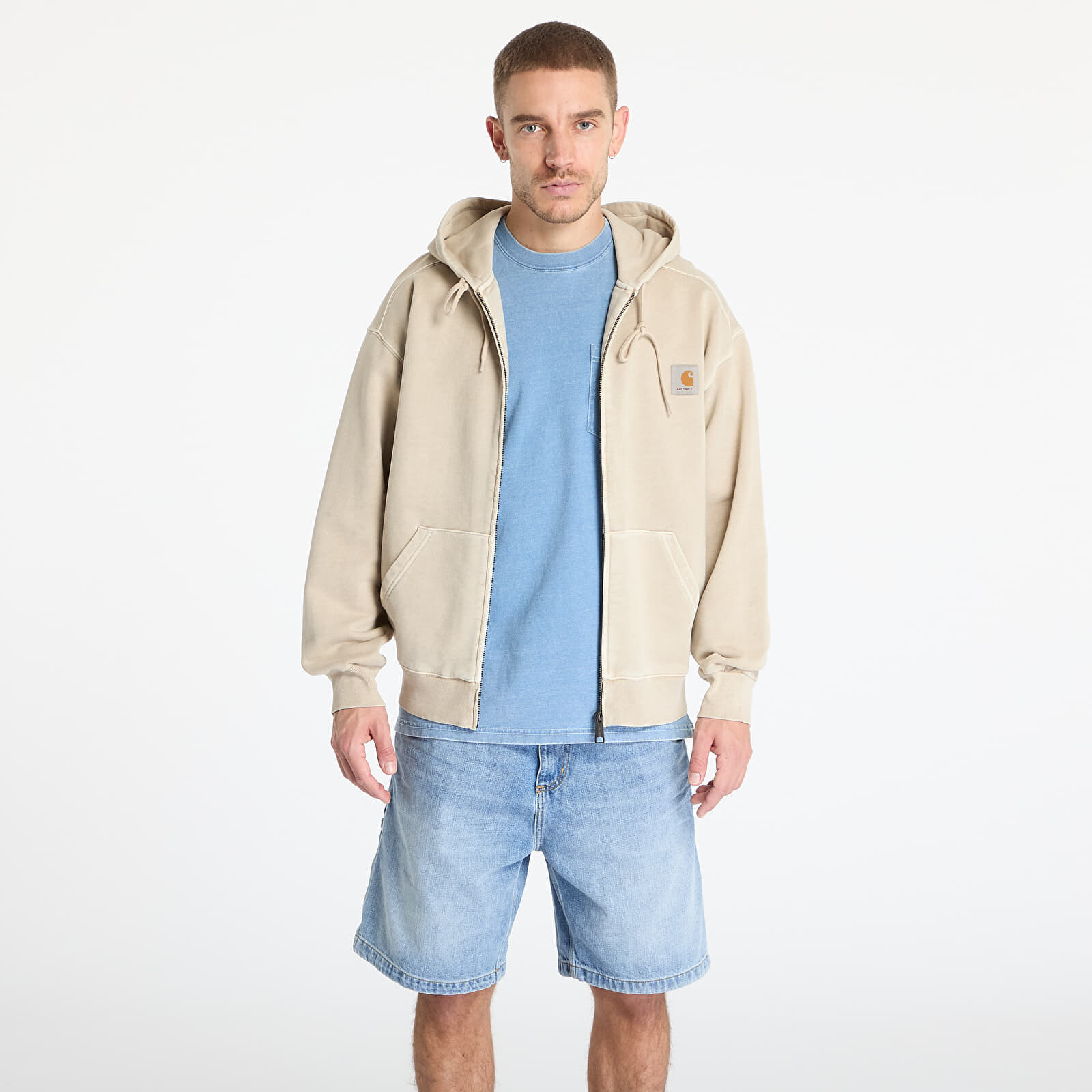Jacket Carhartt WIP Hooded Nelson Jacket UNISEX Fleur De Sel S