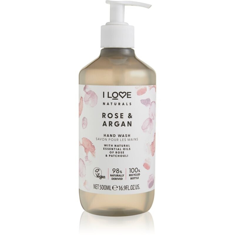 I Love Naturals Rose & Argan liquid hand soap 500 ml