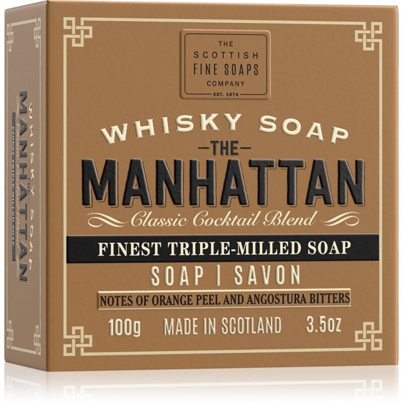 Scottish Fine Soaps Whisky Soap The Manhattan bar soap 100 ml