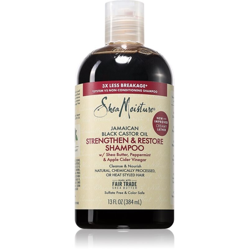 Shea Moisture Jamaican Black Castor Oil Strengthen & Restore strengthening shampoo for curly hair 384 ml