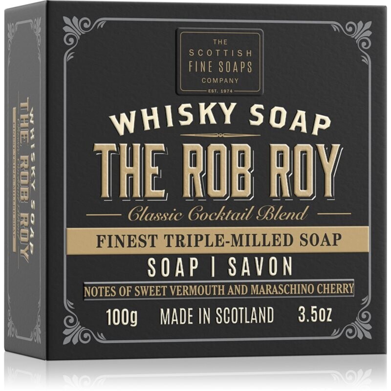 Scottish Fine Soaps Whisky Soap The Rob Roy bar soap for body and face 100 g