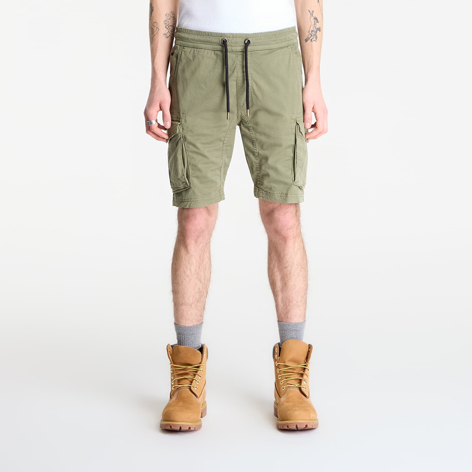 Alpha Industries Cotton Twill Jogger Short Vintage Green XL