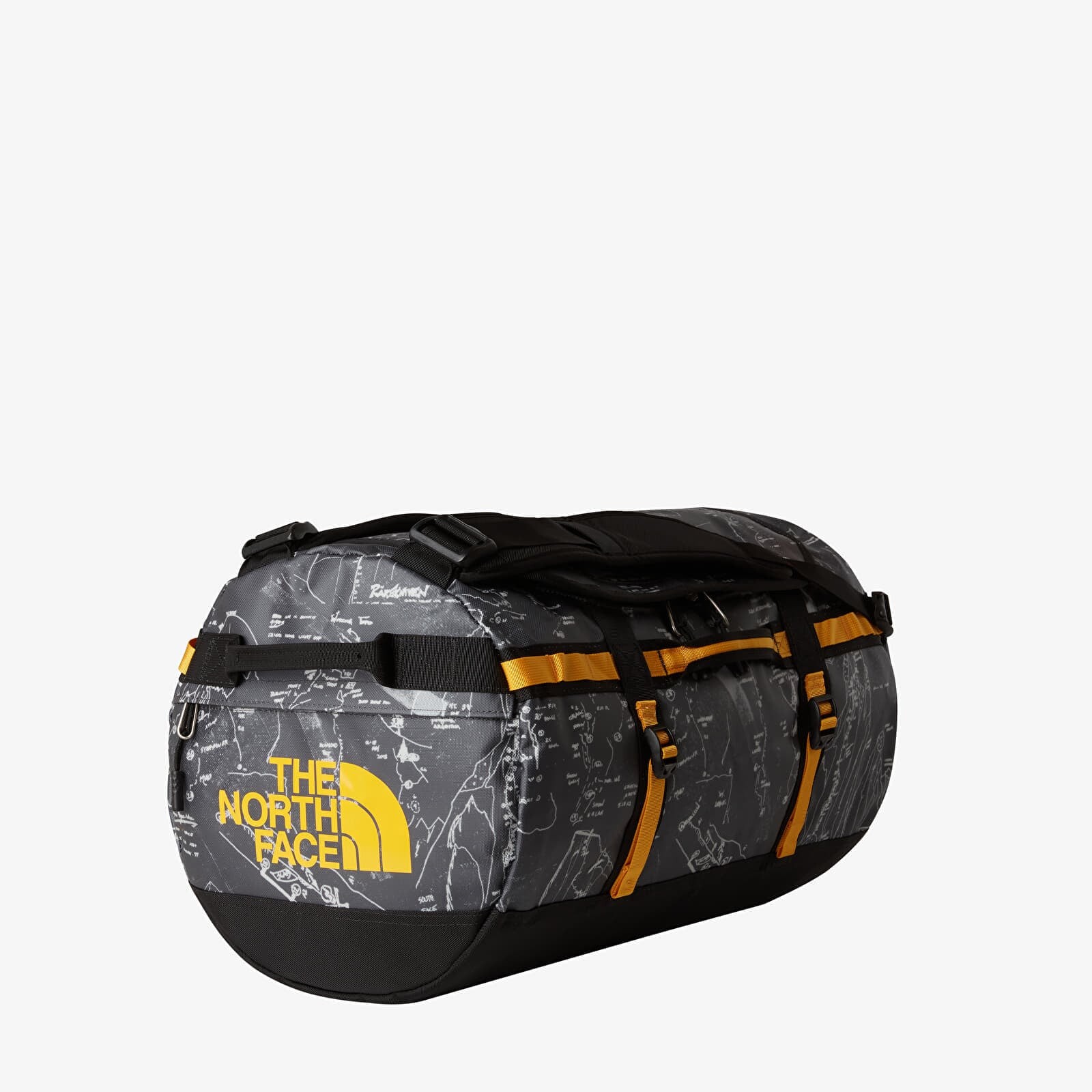 The North Face Base Camp Duffel - S Anthracite Grey Conrad Topos Print/ Summit Gold 50 l