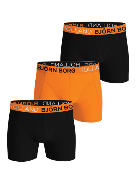 Björn Borg Cotton Stretch Boxers Holland 3-pack Black, L
