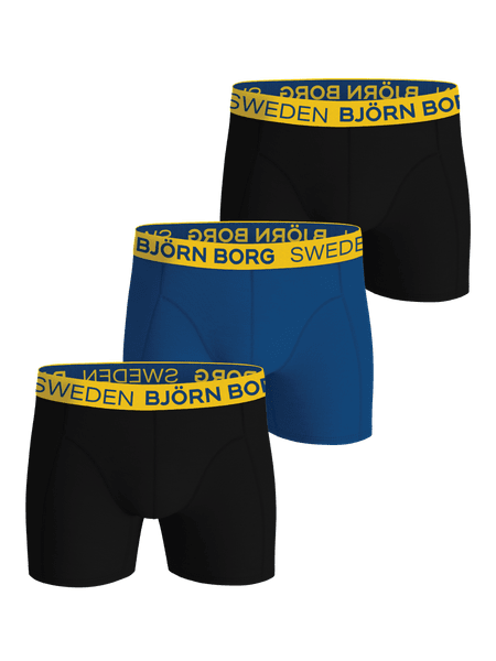 Björn Borg Cotton Stretch Boxers Sweden 3-pack Black, L