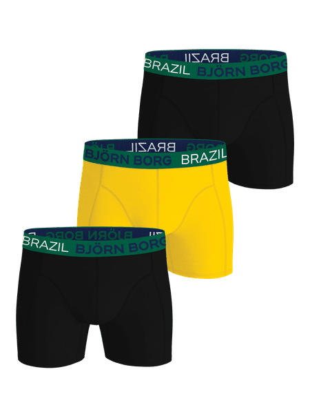 Björn Borg Cotton Stretch Boxers Brazil 3-pack Black, L