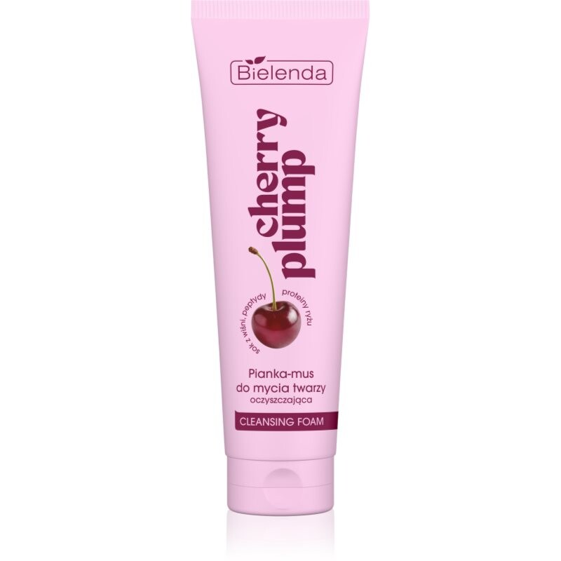 Bielenda Cherry Plump makeup removing foam cleanser 130 g