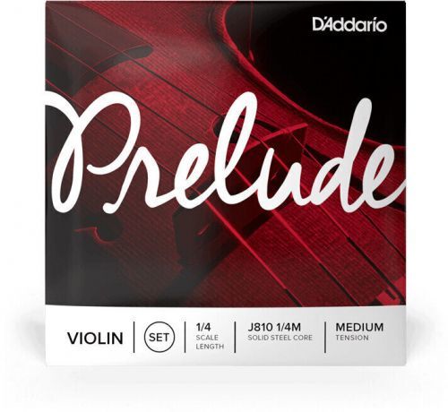 D'Addario J810 Prelude Violin Set 1/4 Medium