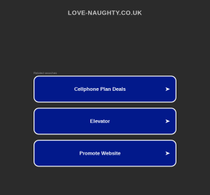 LOVE NAUGHTY website appearance