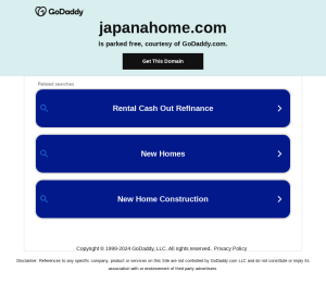 Japana Home website appearance
